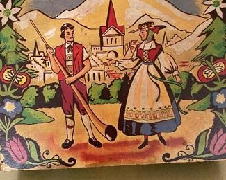 Vintage Hand Painted German Box