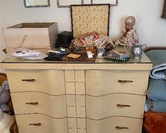 Mid Century Silver Mist High Boy 