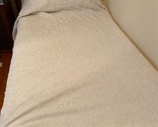 Vintage Swiss Dot Bed Spread