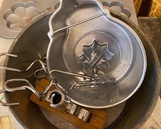 Vintage German Mold Pot..? There are Beaters for Dough..