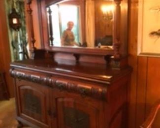59” L x 38”H (+mirror 38”h) x 23” D