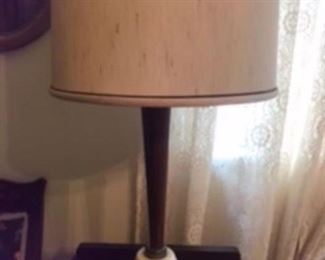 $90 mid century modern lamps One of two lamps