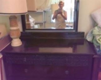 $250 Indian design chest drawers with mirror