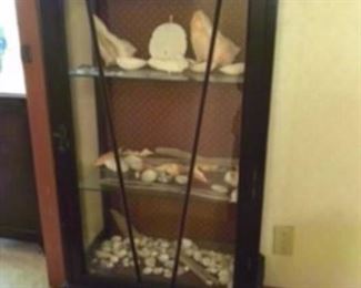 $175 Queen Ann style curio cabinet