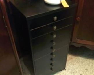 $40 black modern Music sheet cabinet