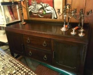 $395 American sideboard with original tin ice drawer 59”L x 22”D x 31”H