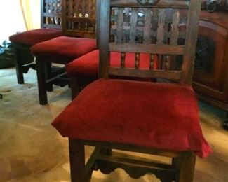 One of 6 Spanish chairs