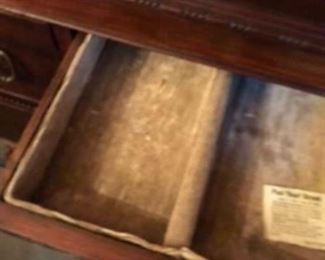 Silver flatware drawer