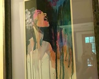 $90 Nina Fritz original watercolour
