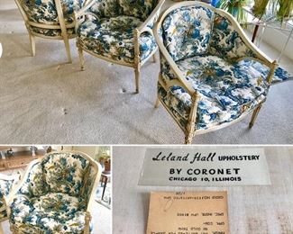 Pre-sale price $450 for 3 upholstered side chairs. If interested please send a text message to 224-415-1525