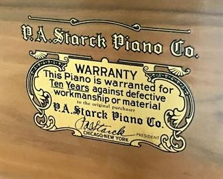 Pre-sale price is $500 for the Starck Piano. The serial number is 149378. If interested please send a text message to 224-415-1525