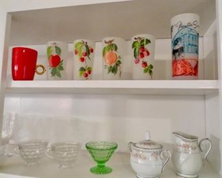 Vintage glassware