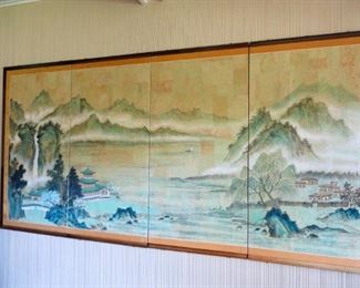 4 Panel Asian Art