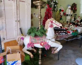 Vintage Carousel Horse Lamp