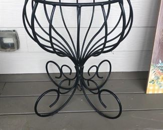 $95 - Large wrought iron planter; great for interior or exterior areas.