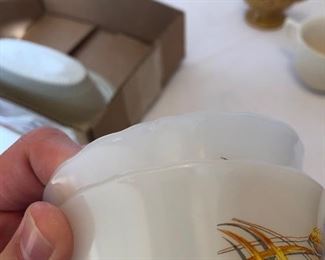 Small chip on finger bowl