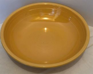 Lot #40, Nice large yellow fiesta bowl, $22