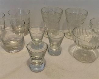 Lot #51, Miscellaneous glassware, $12