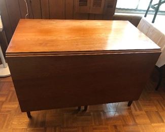 DROP LEAF TABLE COMES WITH 4 CHAIRS