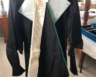 MASTER'S DEGREE ROBE, HAT & HOOD