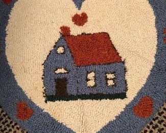HOOKED HEART RUG