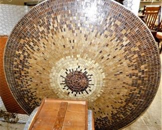 Mosaic table top, stunning.