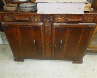This is a very special primitive dry sink, expertly made.