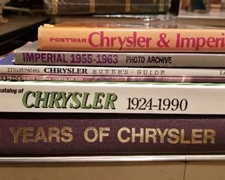 Automotive Books Lot 34: $40
Lot of six Chrysler books