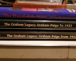 Automotive Books Lot 23: $275
Lot of three books including The Hupmobile Story, and The Graham Legacy