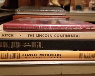 Automotive Books Lot 18: $135
Lot of four books about Lincoln-Continental, including "The Coachbuilt Lincoln"