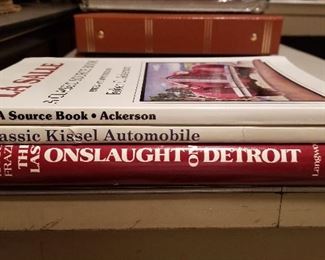 Automotive Books Lot 35: $95
Lot of three automotive books including "The Classic Kissell Automobile"