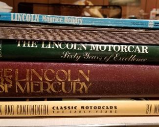 Automotive Books Lot 14: $45
Lot of five Lincoln books plus booklet
