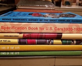 Automotive Books Lot 48: $32
Lot of six automotive books including Consumer Guide's Cars of the 50s