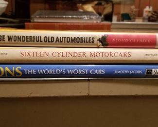 Automotive Books Lot 29: $65
Lot of three books including "Lemons: The World's Worst Cars" and "Sixteen Cylinder Motorcars"