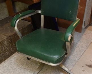 25. Vintage Green Industrial Office Chair $25