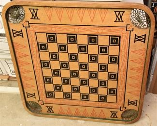 27. Vintage Reversible Table Top Game Board  $48
36” x 36” String net pockets 
