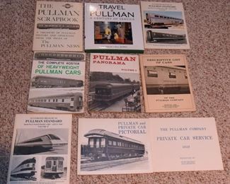 Train Book Lot 2: Eight books about Pullman cars  $200