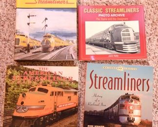 Train Book Lot 4: Four books about Streamliners $45