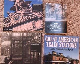 Train Book Lot 7: Four books about the architecture of train stations $30