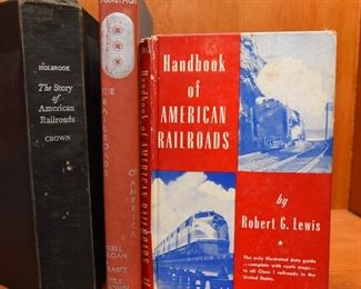 Train Book Lot 16: Three books about American railroads  $15