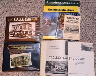 Train Book Lot 27: Books about Trolleys and Street cars $20