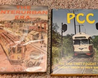 Train Book Lot 33: Two books about electric cable cars $20