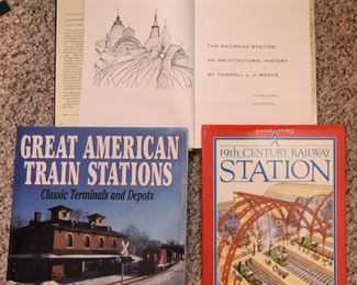 Train Book Lot 37: Three books about train stations $15