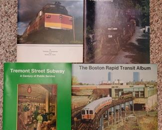 Train Book Lot 40: Boston rail and trolley books $30