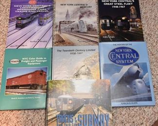 Train Book Lot 42: Seven books about New York Central $120