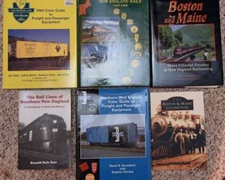 Train Book Lot 41: New England railroad color guides $120