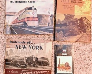 Train Book Lot 46: Four train books $28
including The Hiawatha Story