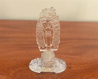 8. Irice Czech Perfume Bottle  $24
Chip on one of the wings. 6” tall, 3” wide