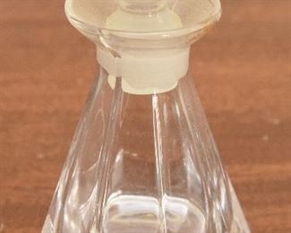 9. Eight-sided perfume bottle with yellow flower stopper $22
Unmarked. 3.5” tall, 2.5” wide