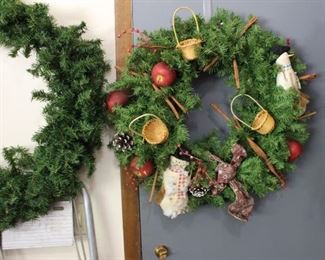Wreaths, green and berry styles